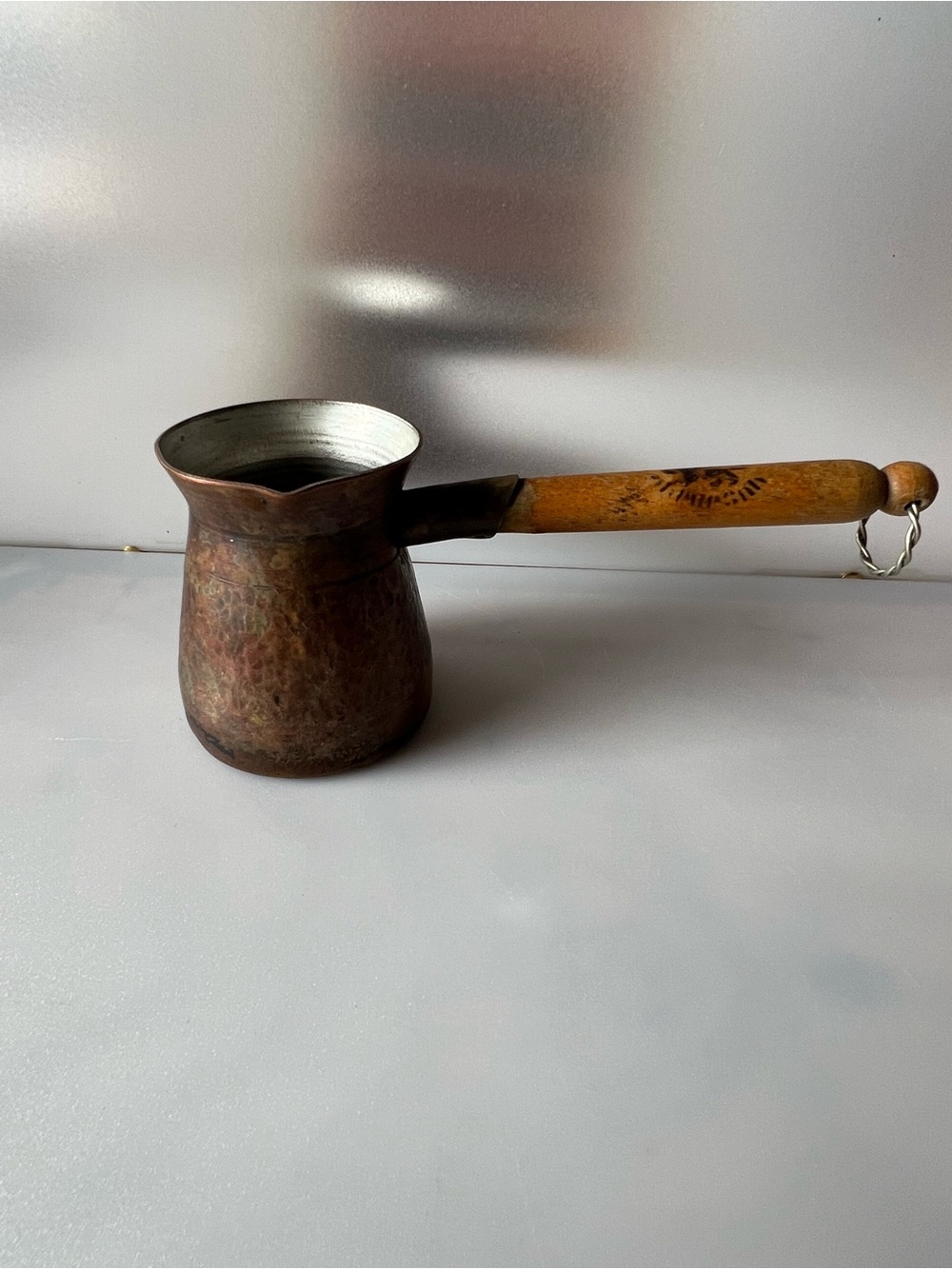 Vintage Handcrafted Copper Turkish Coffee Pot